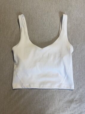 Gilly Hicks White Cropped Tank Top
